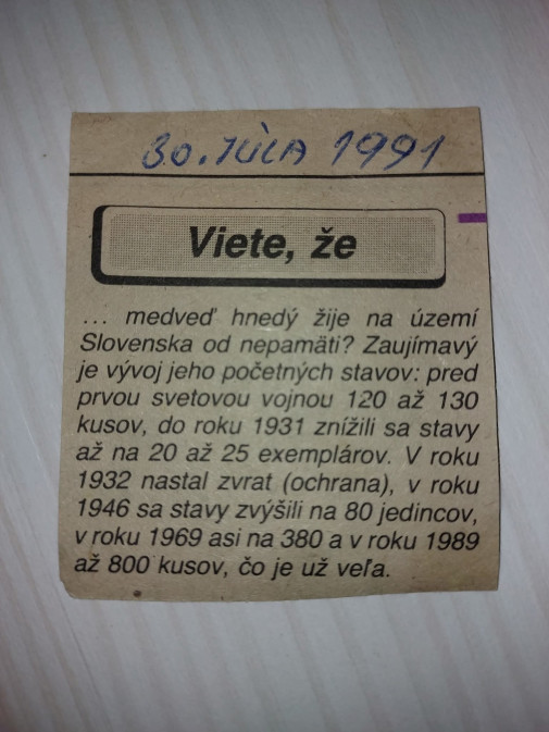 Na medvediu tému..